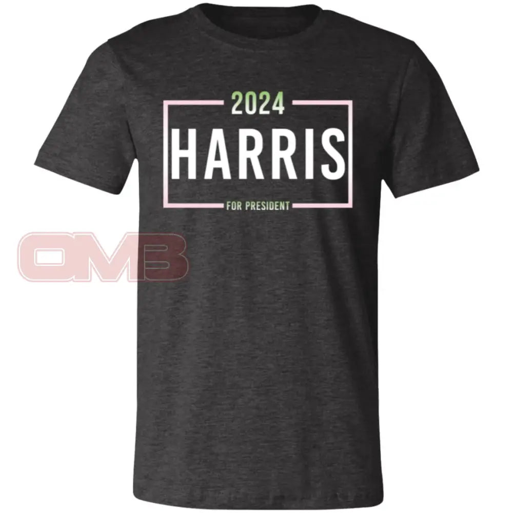 2024 Harris For President Tee Dark Grey Heather / X-Small T-Shirts