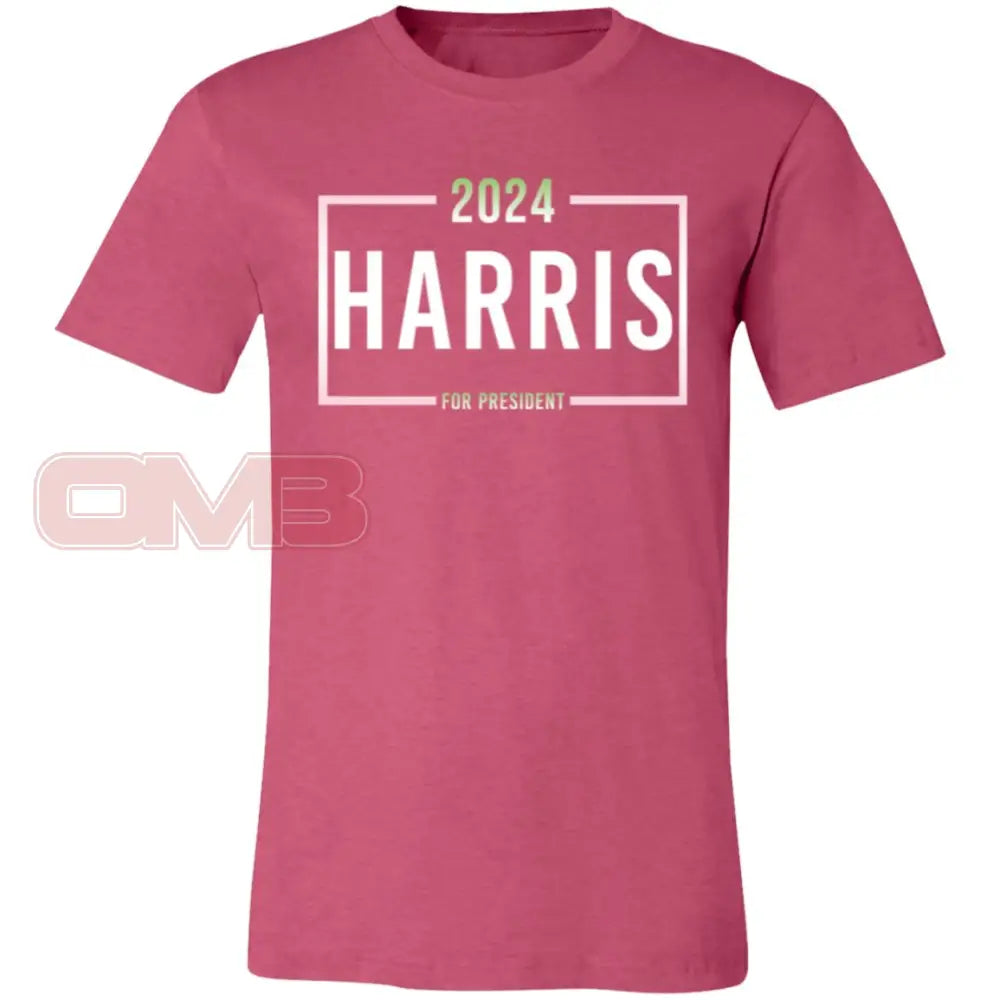 2024 Harris For President Tee Heather Raspberry / X-Small T-Shirts