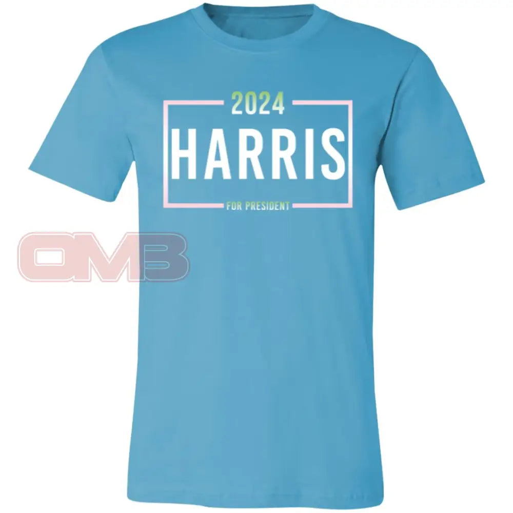 2024 Harris For President Tee Turquoise / X-Small T-Shirts