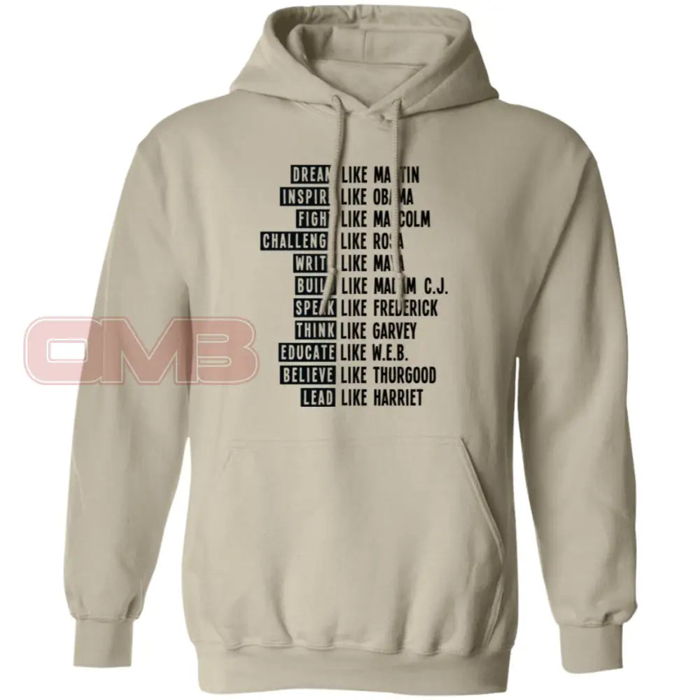 Be Like Black History Hoodie Sand / S Sweatshirts