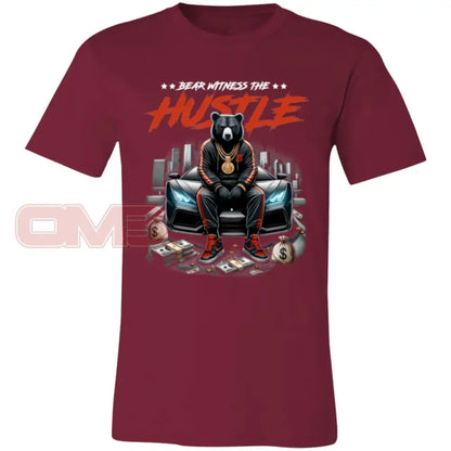 Bear Witness The Hustle Tee Cardinal / X-Small T-Shirts