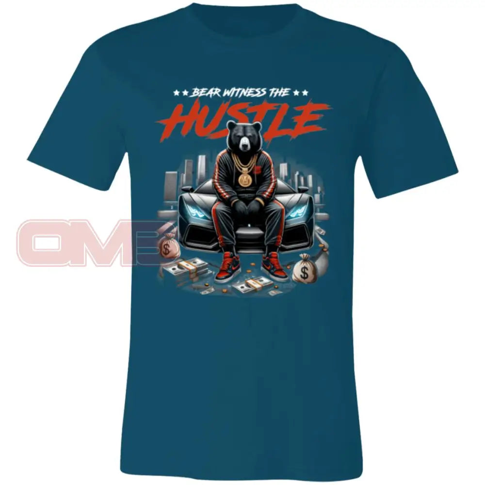 Bear Witness The Hustle Tee Deep Teal / X-Small T-Shirts