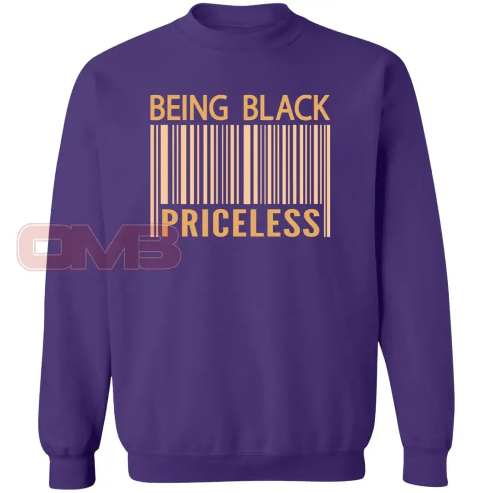 Being Black Pricless Sweatshirt Purple / S Sweatshirts