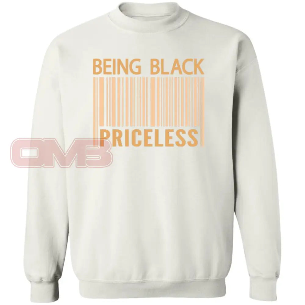 Being Black Pricless Sweatshirt White / S Sweatshirts