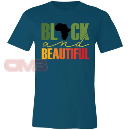 Black And Beautiful Deep Teal / X-Small T-Shirts