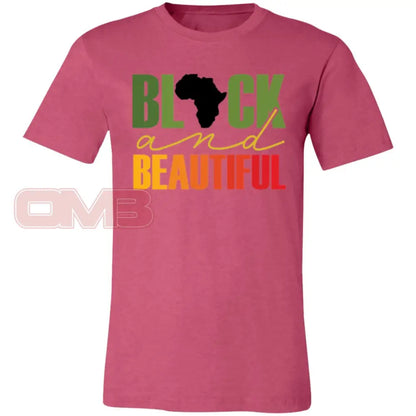 Black And Beautiful Heather Raspberry / X-Small T-Shirts