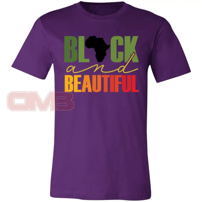 Black And Beautiful Team Purple / X-Small T-Shirts