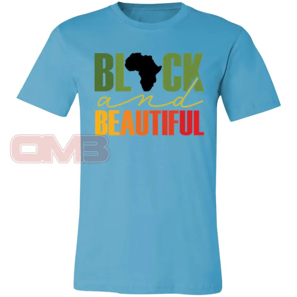 Black And Beautiful Turquoise / X-Small T-Shirts