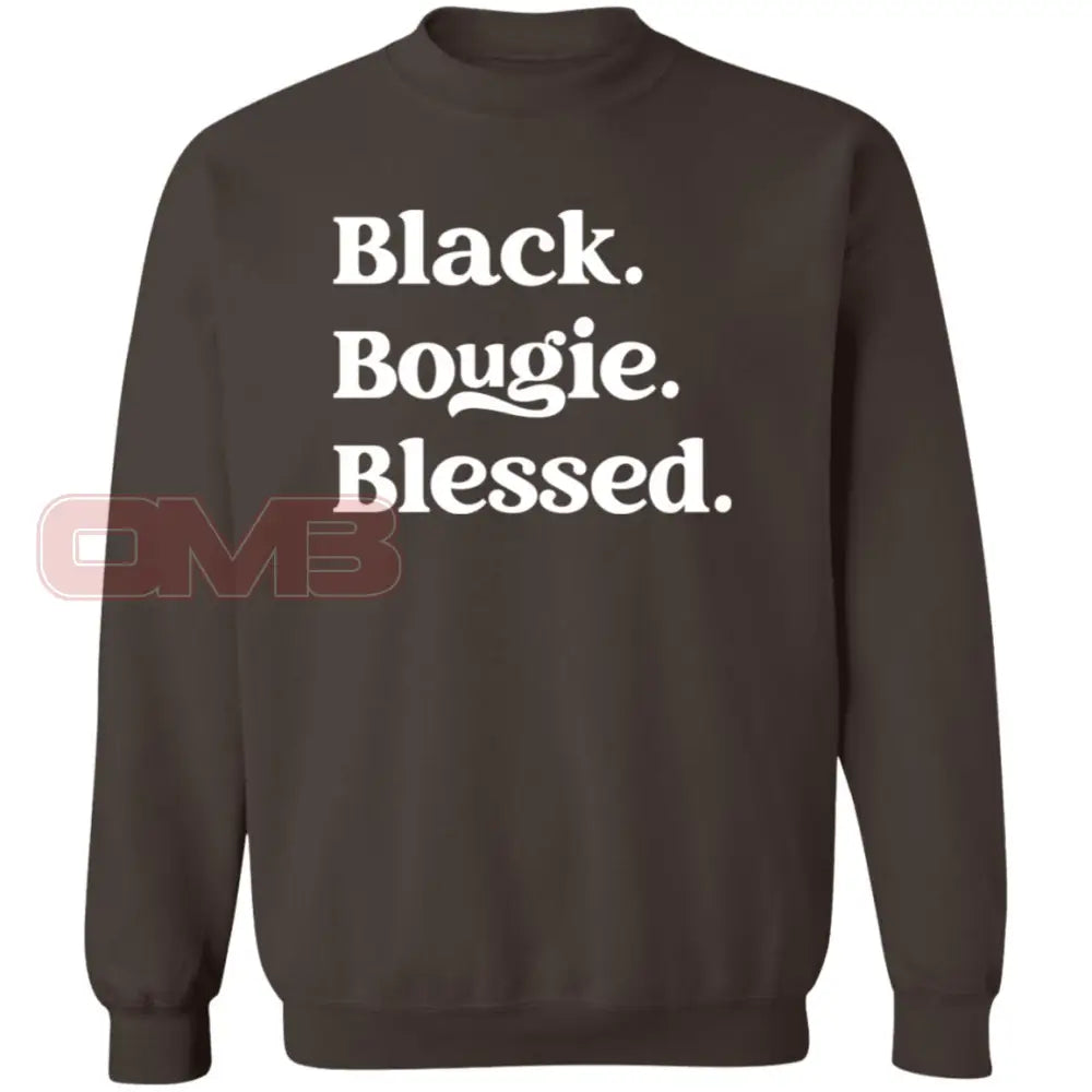 Black.bougie.blessed. Dark Chocolate / S Sweatshirts