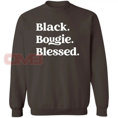 Black.bougie.blessed. Dark Chocolate / S Sweatshirts