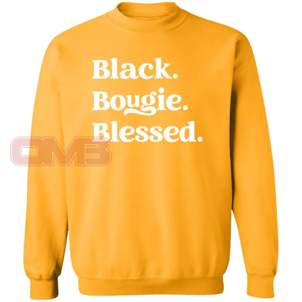 Black.bougie.blessed. Gold / S Sweatshirts