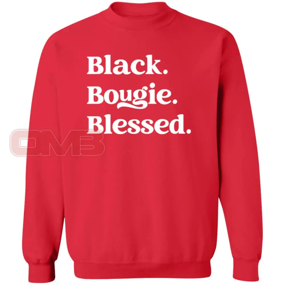 Black.bougie.blessed. Red / S Sweatshirts