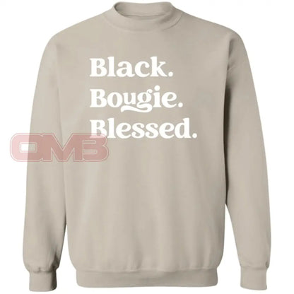 Black.bougie.blessed. Sand / S Sweatshirts