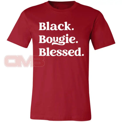 Black.bougie.blessed. Canvas Red / X-Small T-Shirts