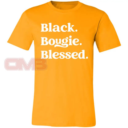 Black.bougie.blessed. Gold / X-Small T-Shirts