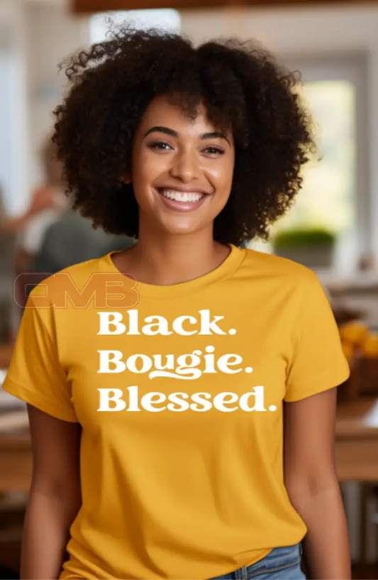 Black.bougie.blessed. T-Shirts