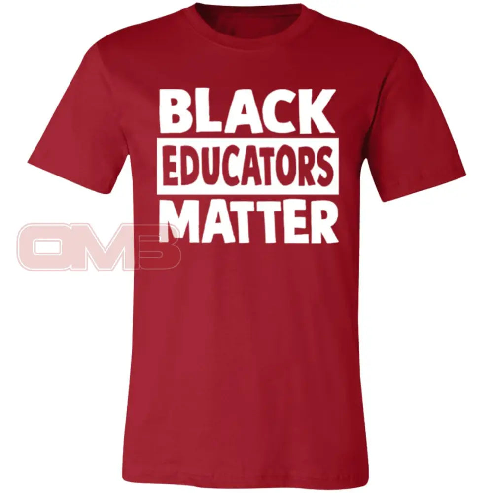 Black Educators Matter Tee Canvas Red / X-Small T-Shirts