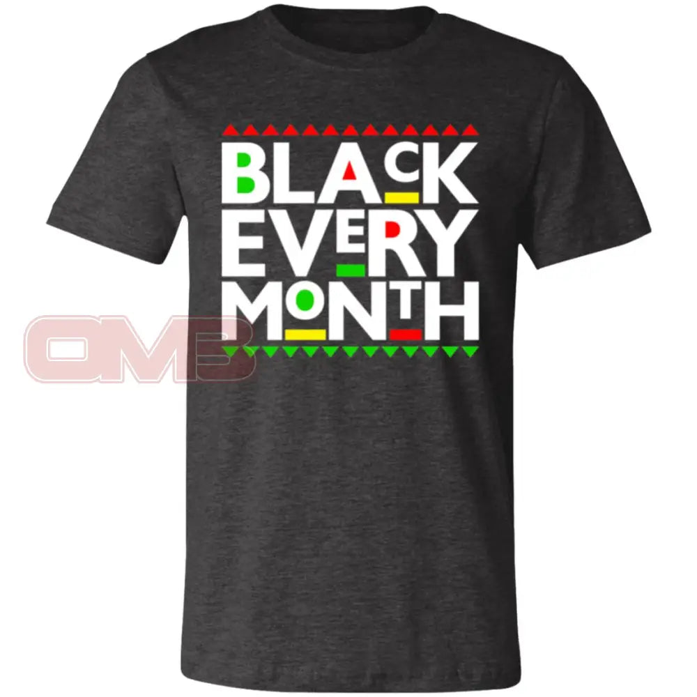 Black Every Month Tee Dark Grey Heather / X-Small T-Shirts