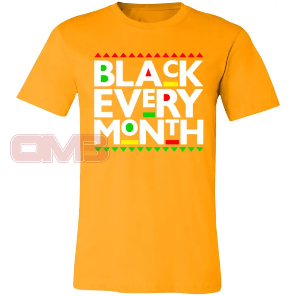 Black Every Month Tee Gold / X-Small T-Shirts