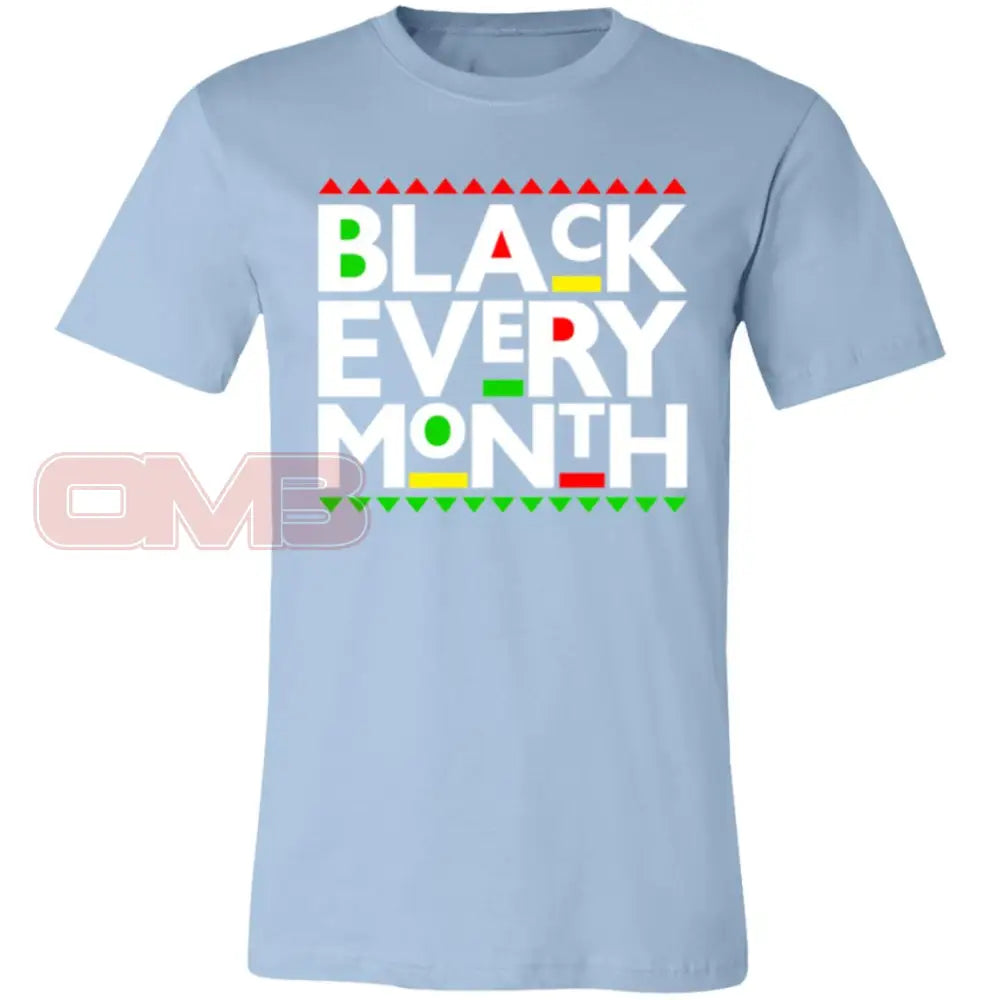 Black Every Month Tee Light Blue / X-Small T-Shirts