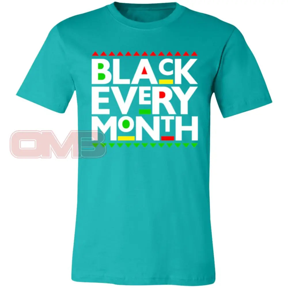 Black Every Month Tee Teal / X-Small T-Shirts