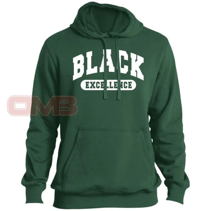 Black Excellence Hoodie - Basic Or Premium / Forest Green X-Small Apparel