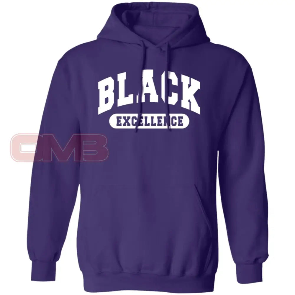 Black Excellence Hoodie - Basic Or Premium / Purple S Apparel