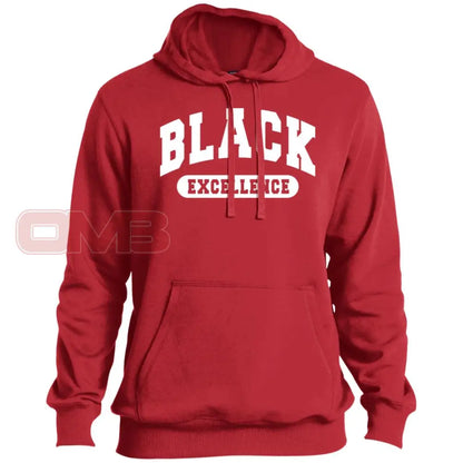 Black Excellence Hoodie - Basic Or Premium / True Red X-Small Apparel