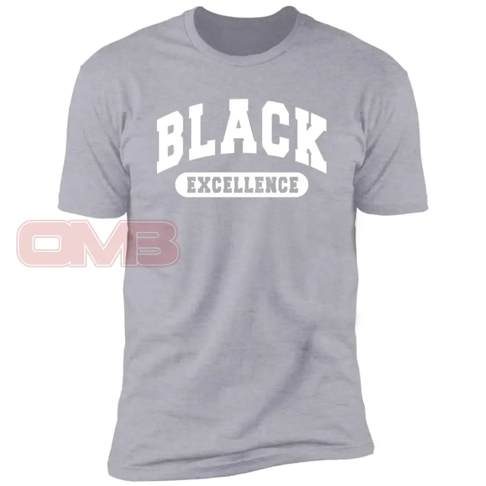 Black Excellence Tee - Or White Excellence1 / Heather Grey X-Small Apparel