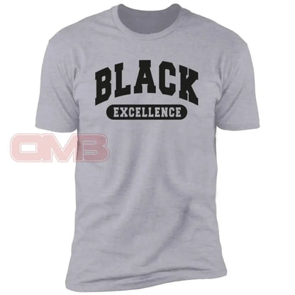 Black Excellence Tee - Or White / Heather Grey X-Small Apparel