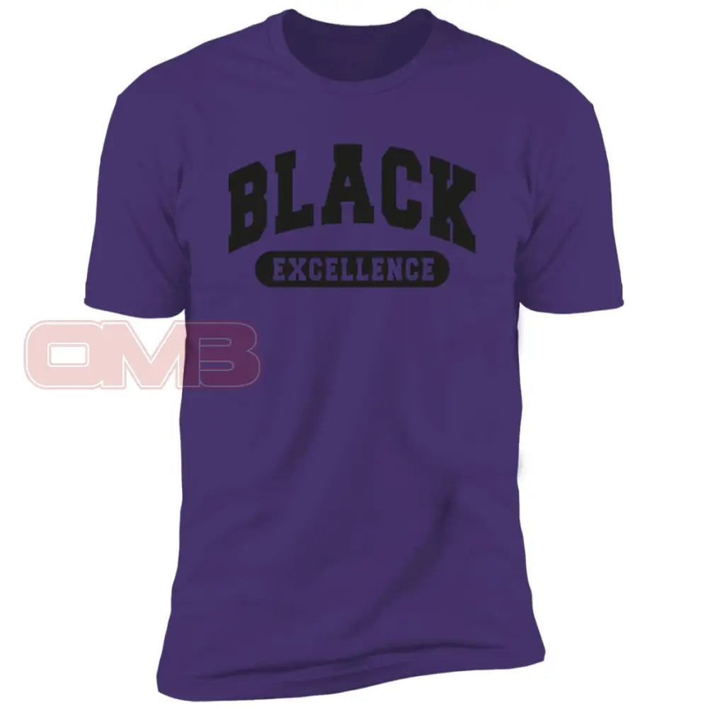 Black Excellence Tee - Or White / Purple Rush/ X-Small Apparel