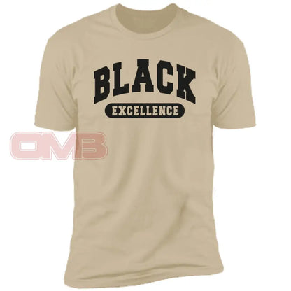 Black Excellence Tee - Or White / Sand X-Small Apparel