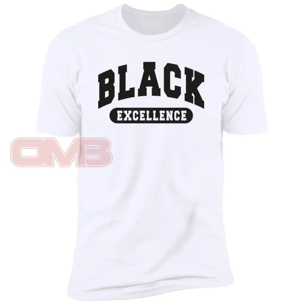 Black Excellence Tee - Or White / White X-Small Apparel