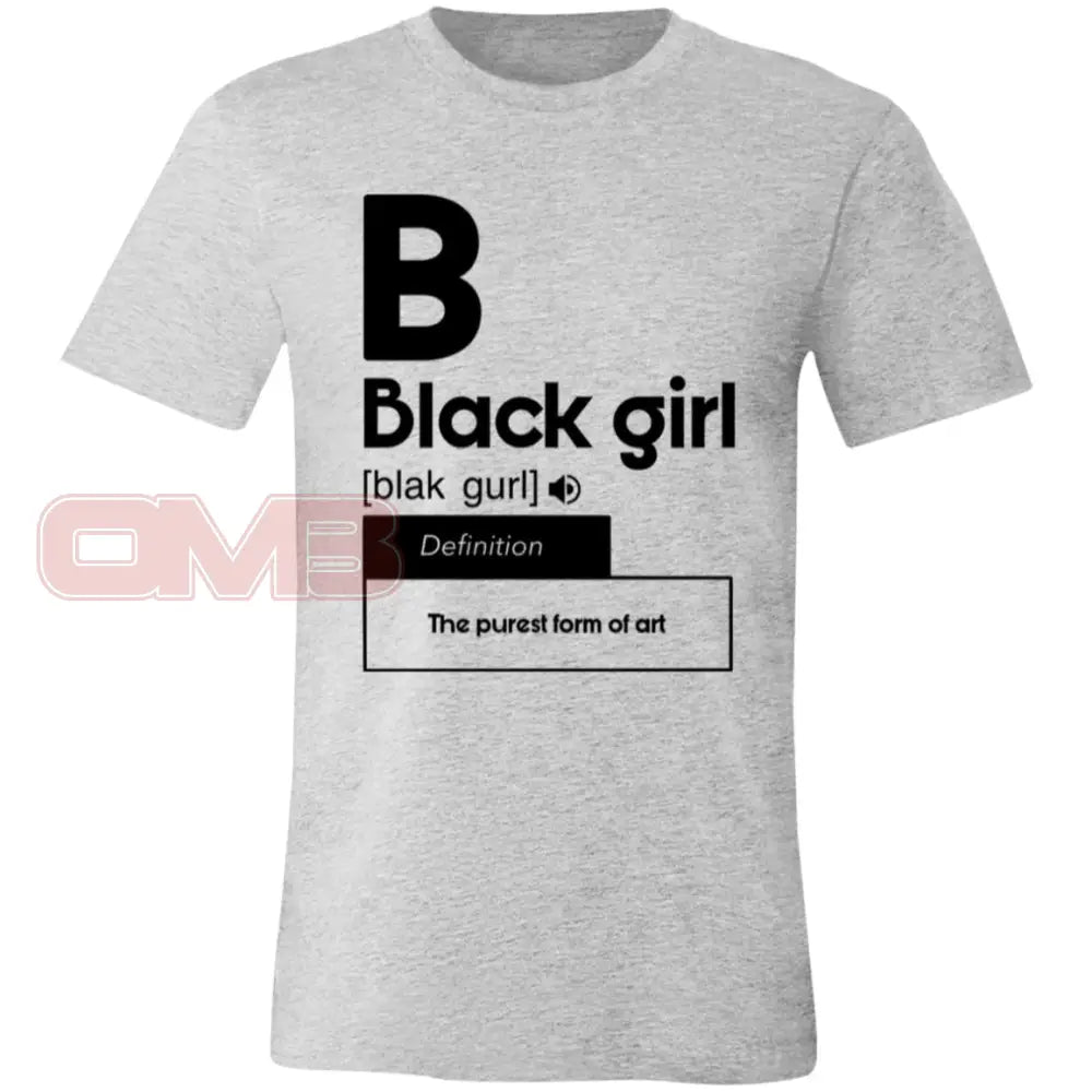 Black Girl Athletic Heather / X-Small T-Shirts