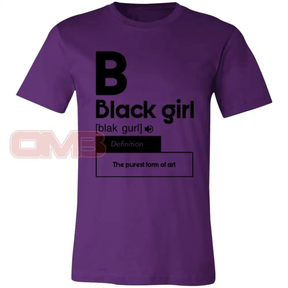 Black Girl Team Purple / X-Small T-Shirts