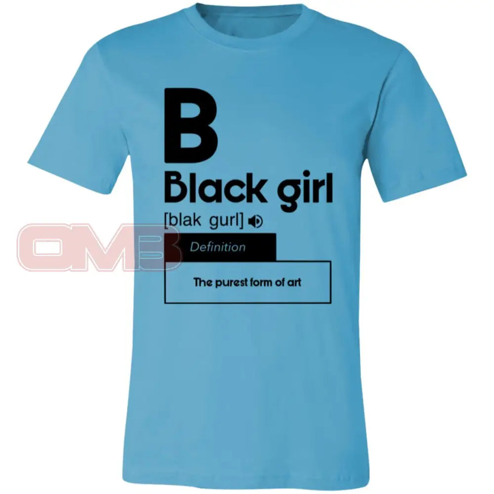 Black Girl Turquoise / X-Small T-Shirts