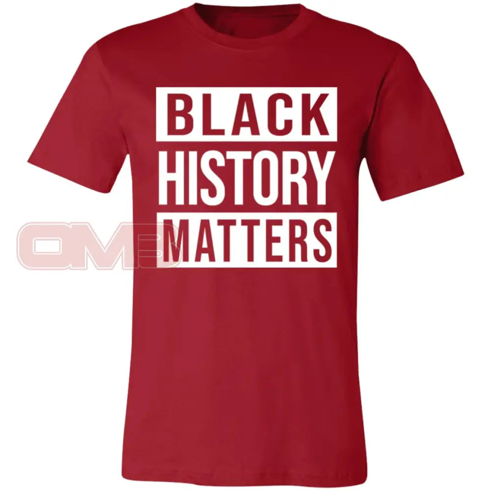 Black History Matters Canvas Red / X-Small T-Shirts