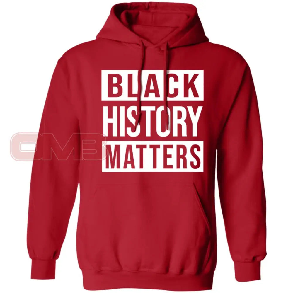 Black History Matters Hoodie Red / S