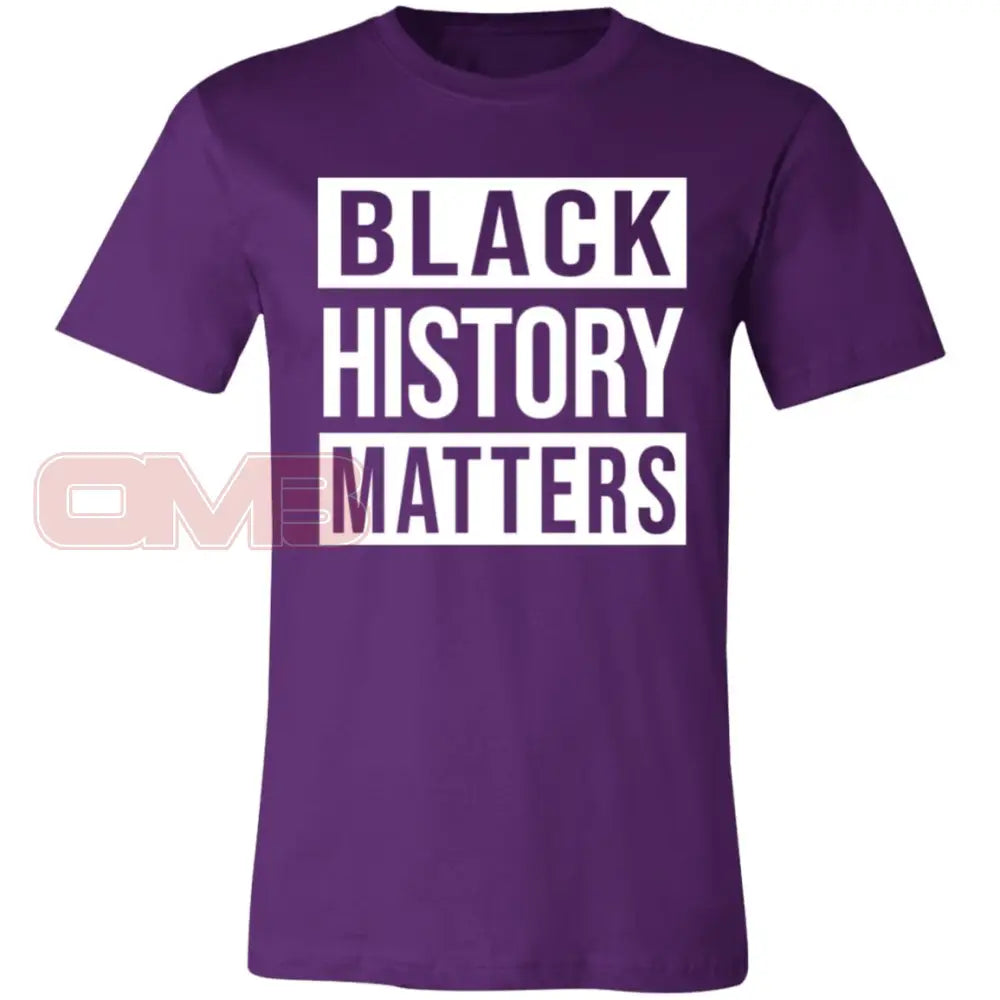 Black History Matters Team Purple / X-Small T-Shirts