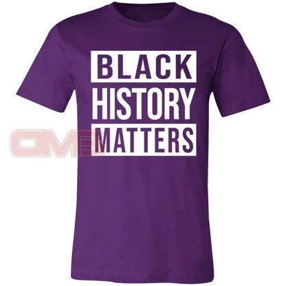 Black History Matters Team Purple / X-Small T-Shirts