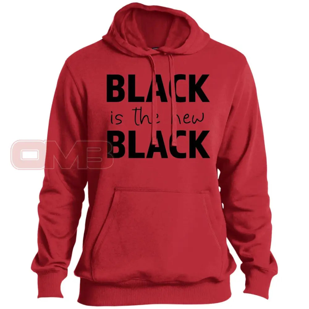 Black Is The New Hoodie True Red / X-Small Sweatshirts