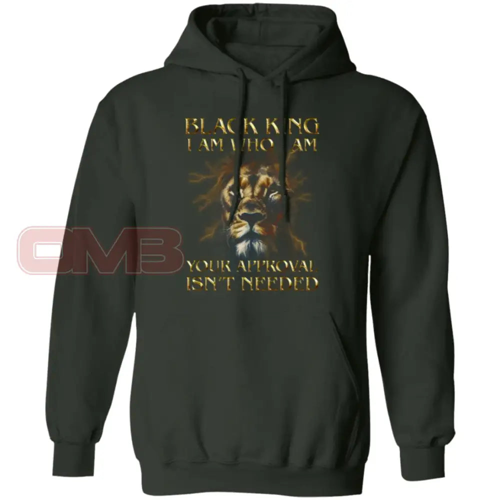 Black King - I Am Who Hoodie Forest Green / S Sweatshirts