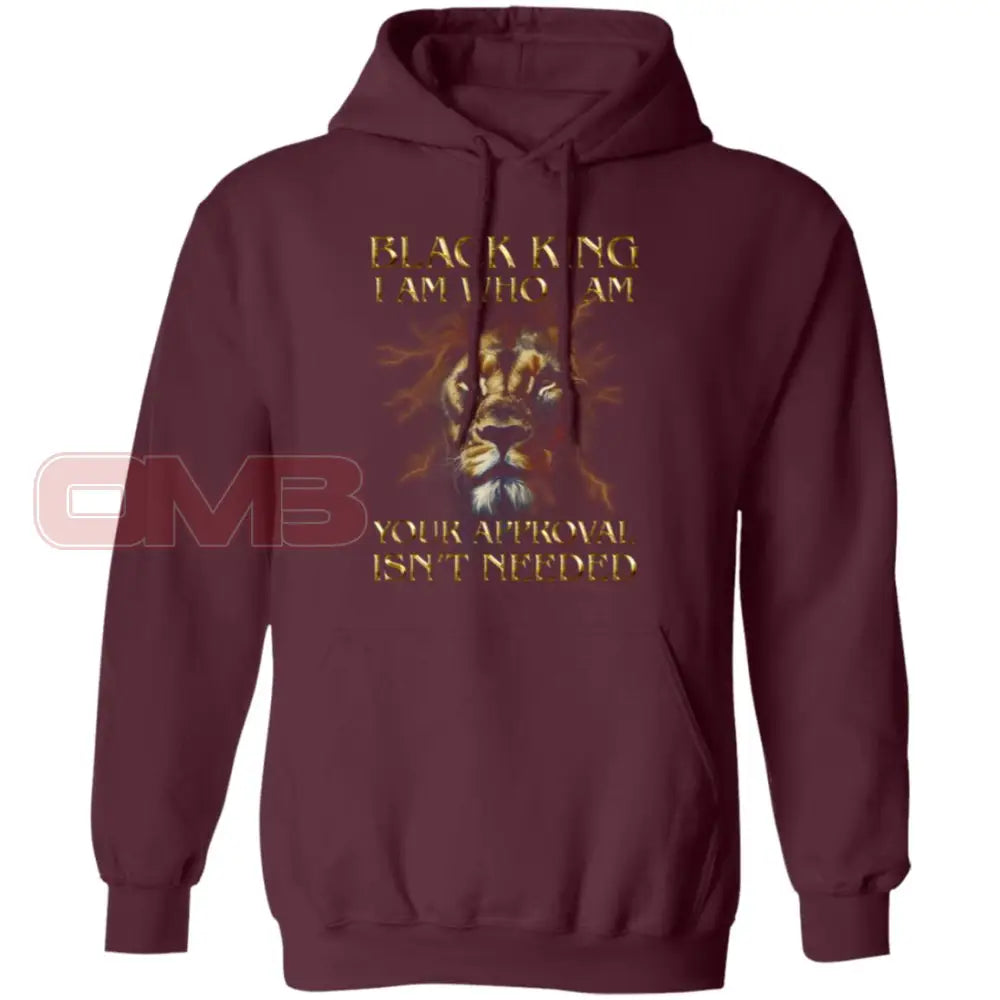 Black King - I Am Who Hoodie Maroon / S Sweatshirts