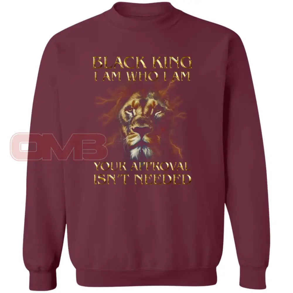 Black King - I Am Who Maroon / S Sweatshirts