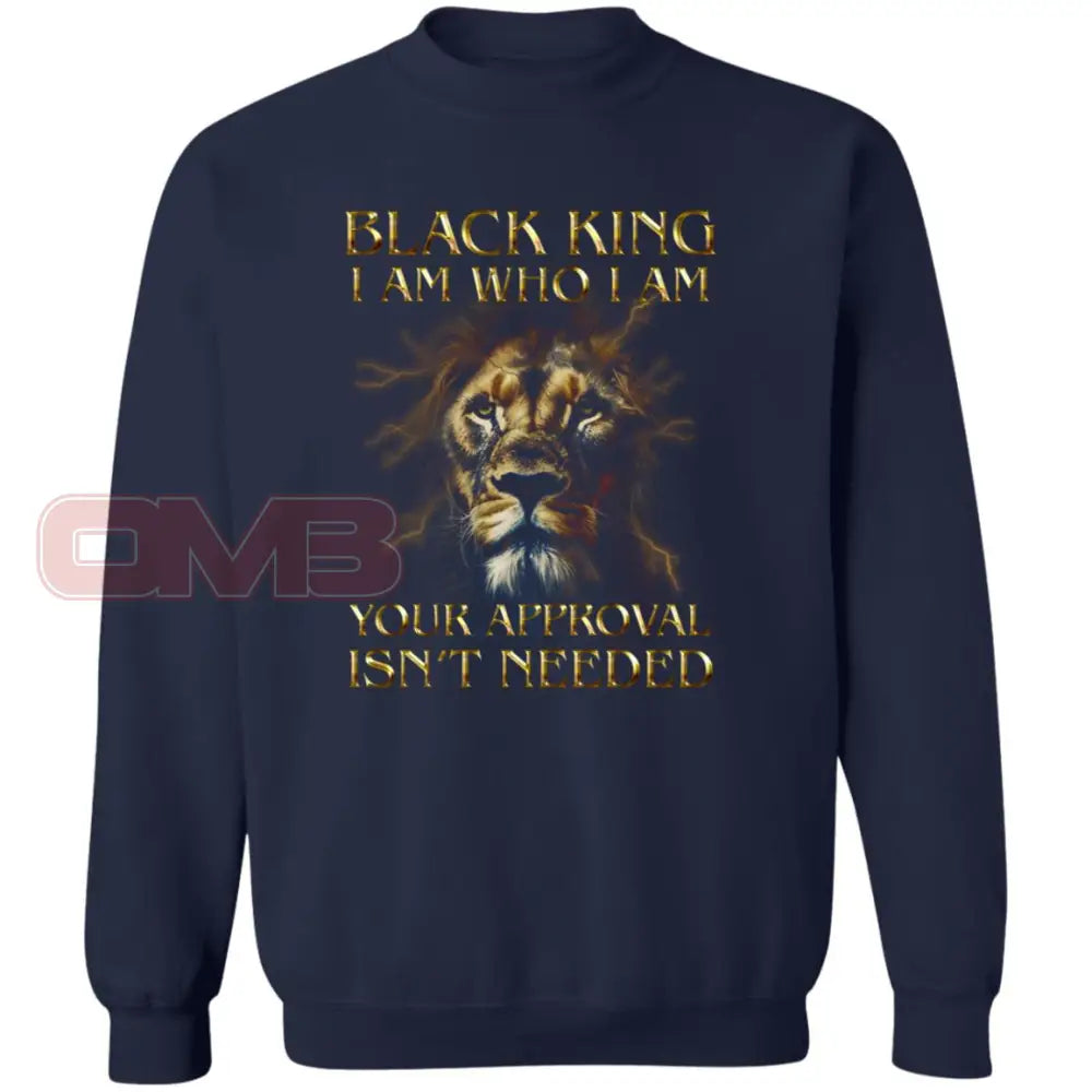 Black King - I Am Who Navy / S Sweatshirts