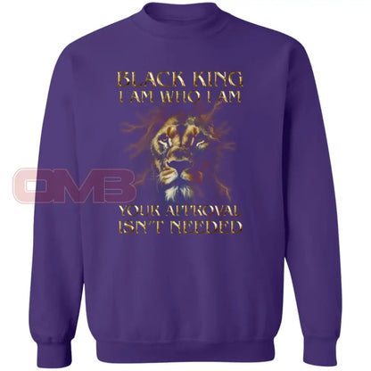 Black King - I Am Who Purple / S Sweatshirts