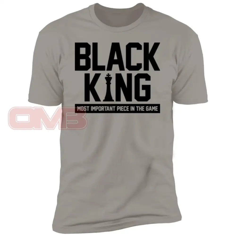 Black King -Most Important Piece In The Game Light Grey / X-Small T-Shirts