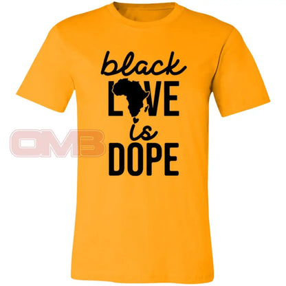 Black Love Is Dope Tee Gold / X-Small T-Shirts