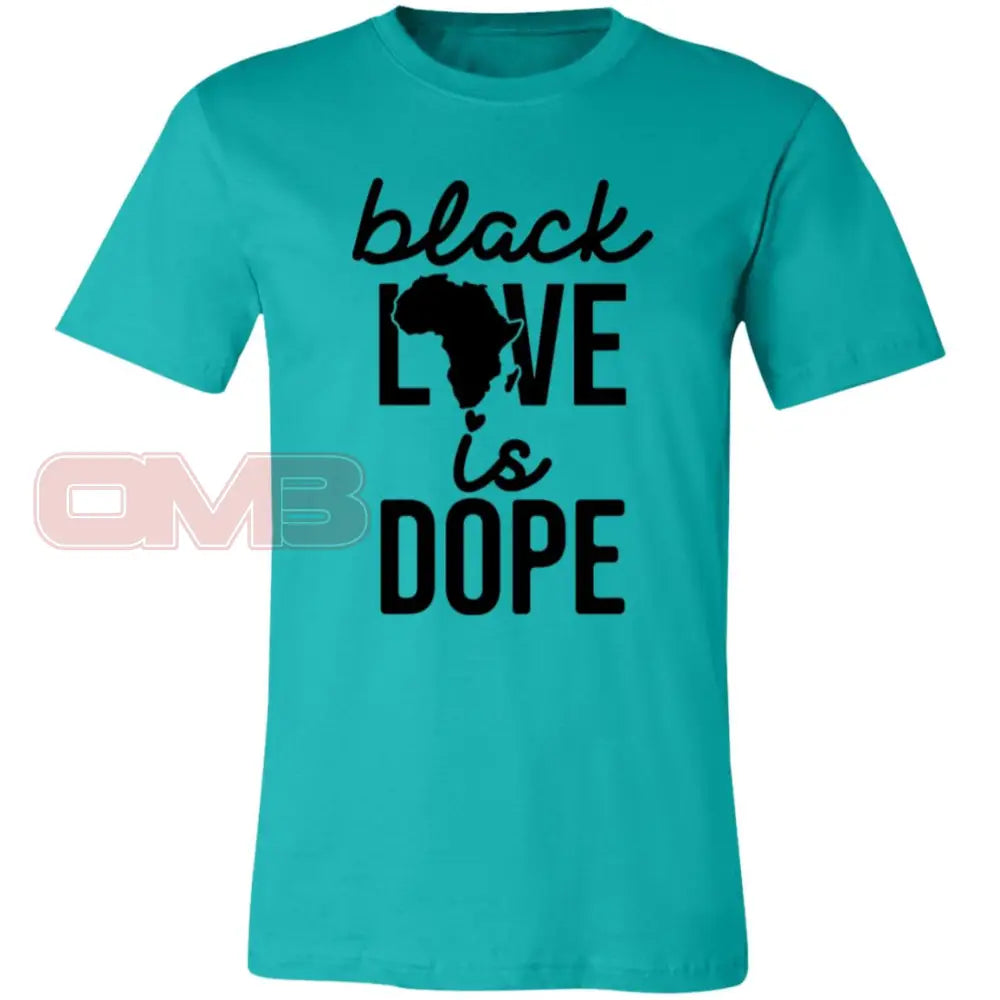 Black Love Is Dope Tee Teal / X-Small T-Shirts