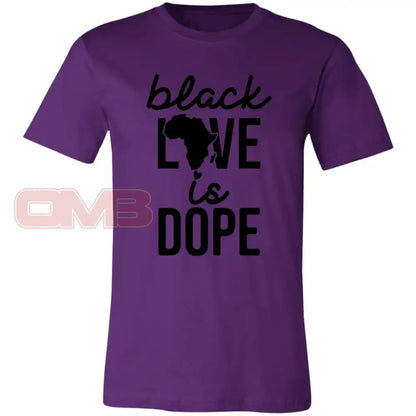 Black Love Is Dope Tee Team Purple / X-Small T-Shirts